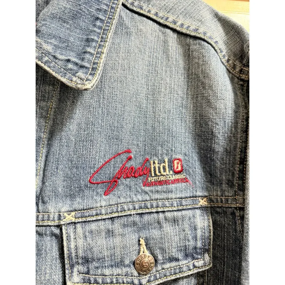 RARE Shady Limited Vintage Y2K Denim Jacket - 8 Mile Eminem Slim Shady - Medium